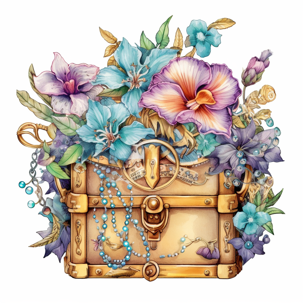 beach flower cliparts