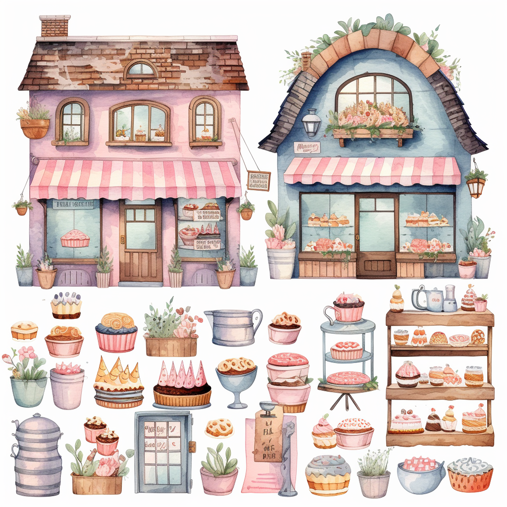 cute bakery cliparts