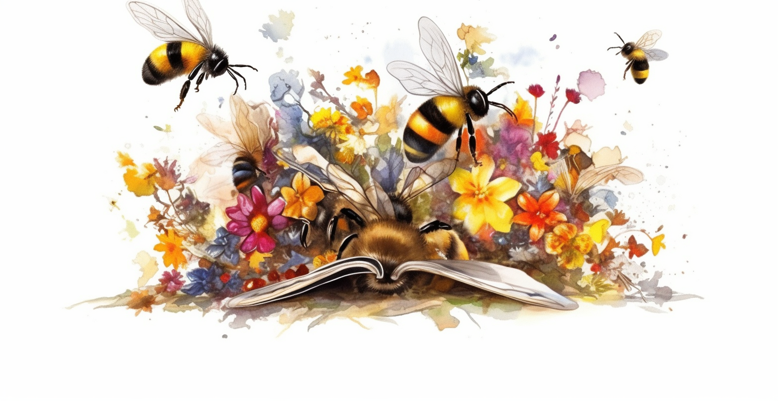 flying bee cliparts