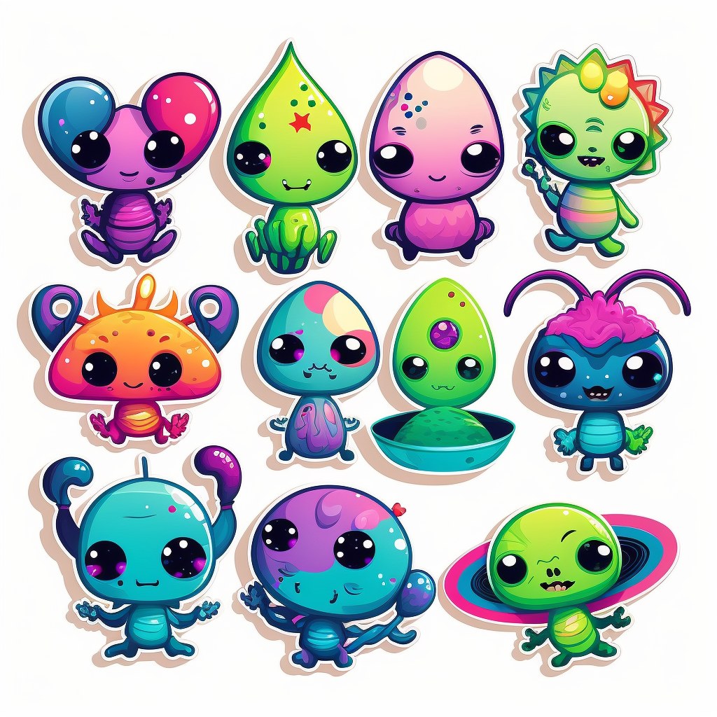cute alien cliparts