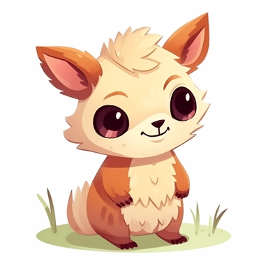 fred the baby llama, llama baby character, pink fur, light brown skin, likes to chew grass, bipedal, children's book illustrative style clipart, flat colours, high resolution, consistent character, full colours, white background, black outline
