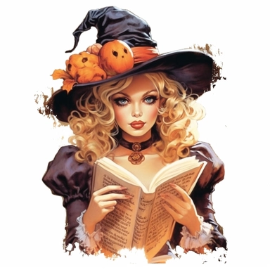 magazine, vintage, haloween, clipart, white background
