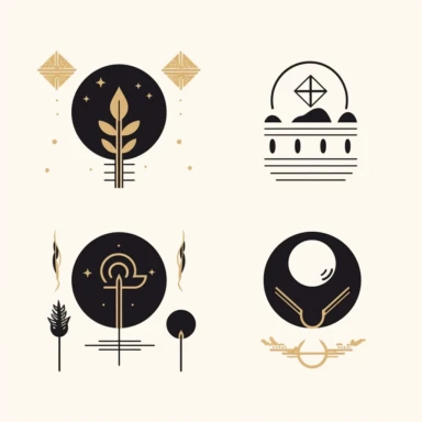4 svg clipart symbol icons modern minimal geometric metaphysical boho edgy cosmos delicate minimalism existential aesthetic