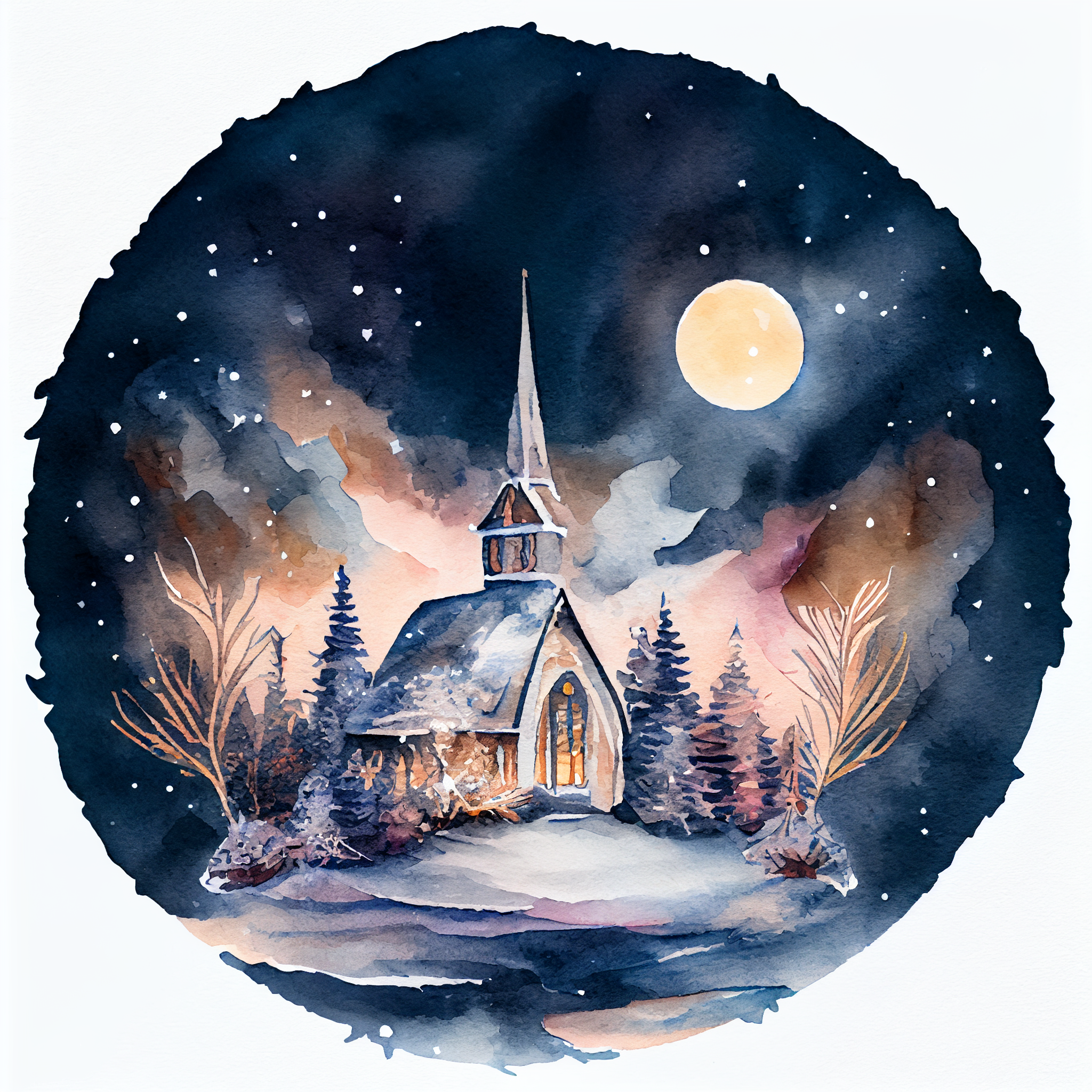 christmas church cliparts