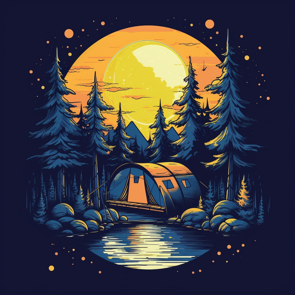 camping shirt cliparts