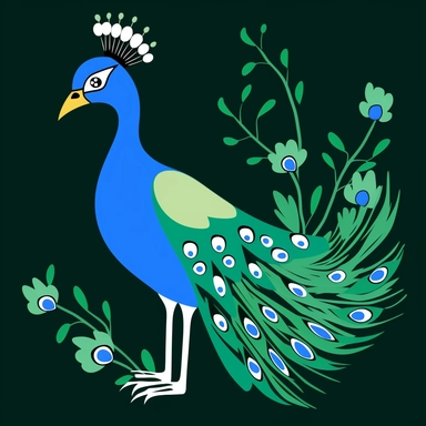 peacock cartoon cartoon peacock, free peacock clipart, peacock clip art clip arts,, in the style of bold outlines, flat colors, dark sky-blue and light green, animated gifs, bright, pop art-inspired colors, flat shading, stenciled iconography, black background