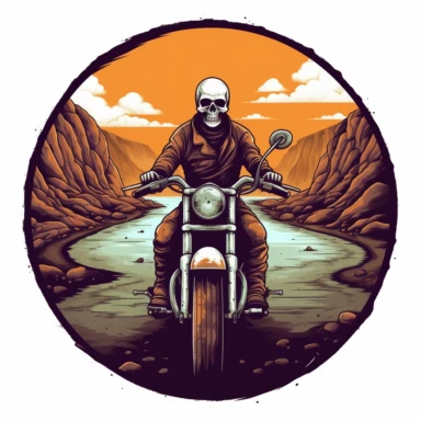 Adventure Exploration Freedom Open road Thrills Discoveries Camaraderie Scenic routes Motorcycle culture Self-discovery skull clipart