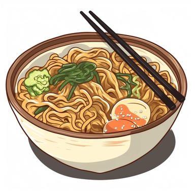korean cold noodle clip art