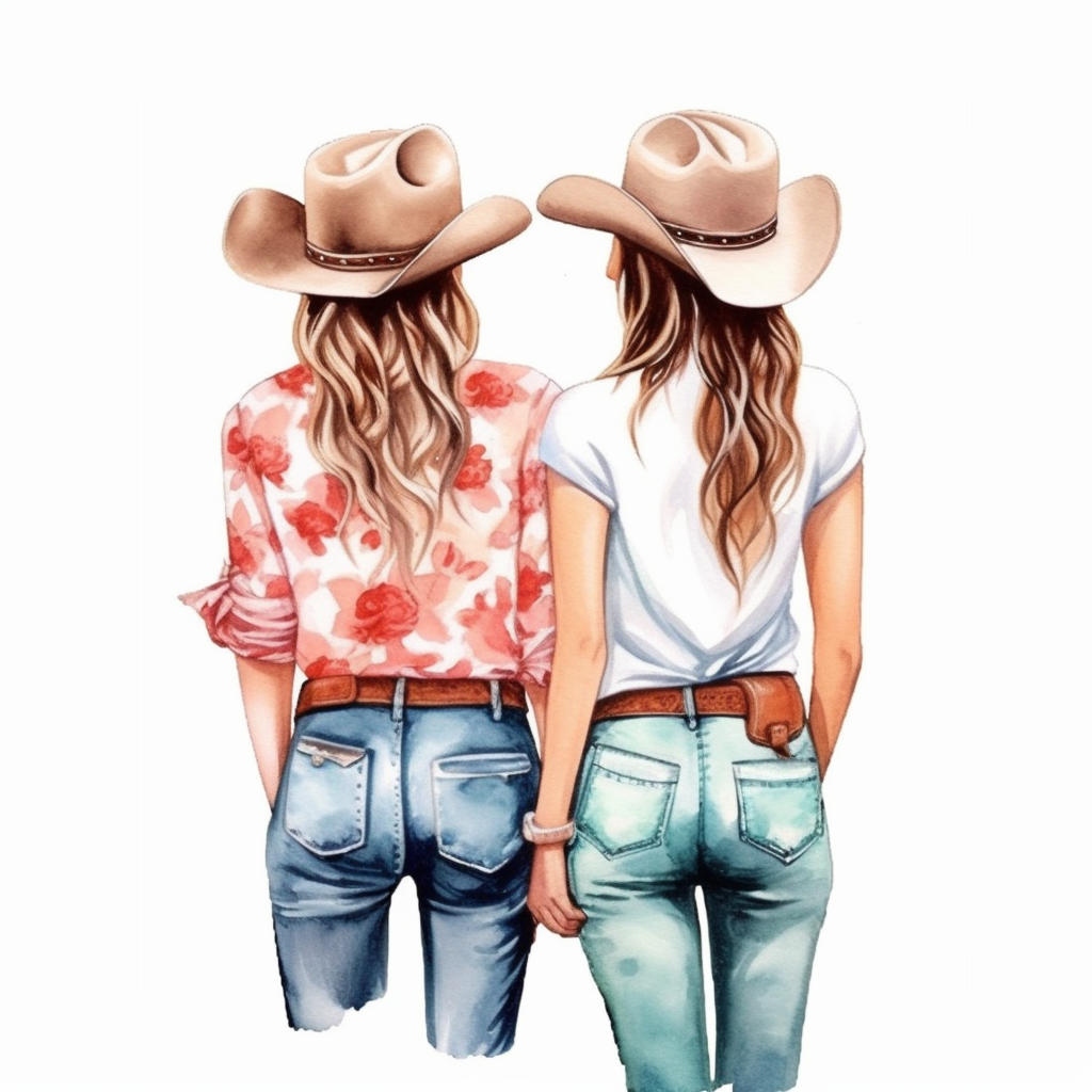 cowgirl cartoon cliparts