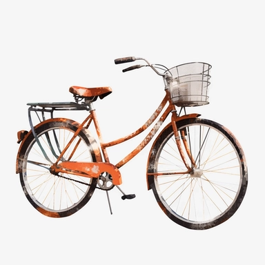 bicycle, clip art, white background
