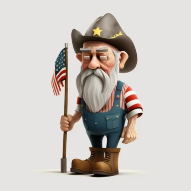 Labor Day Cartoon Old Man Free PNG and Clipart white background