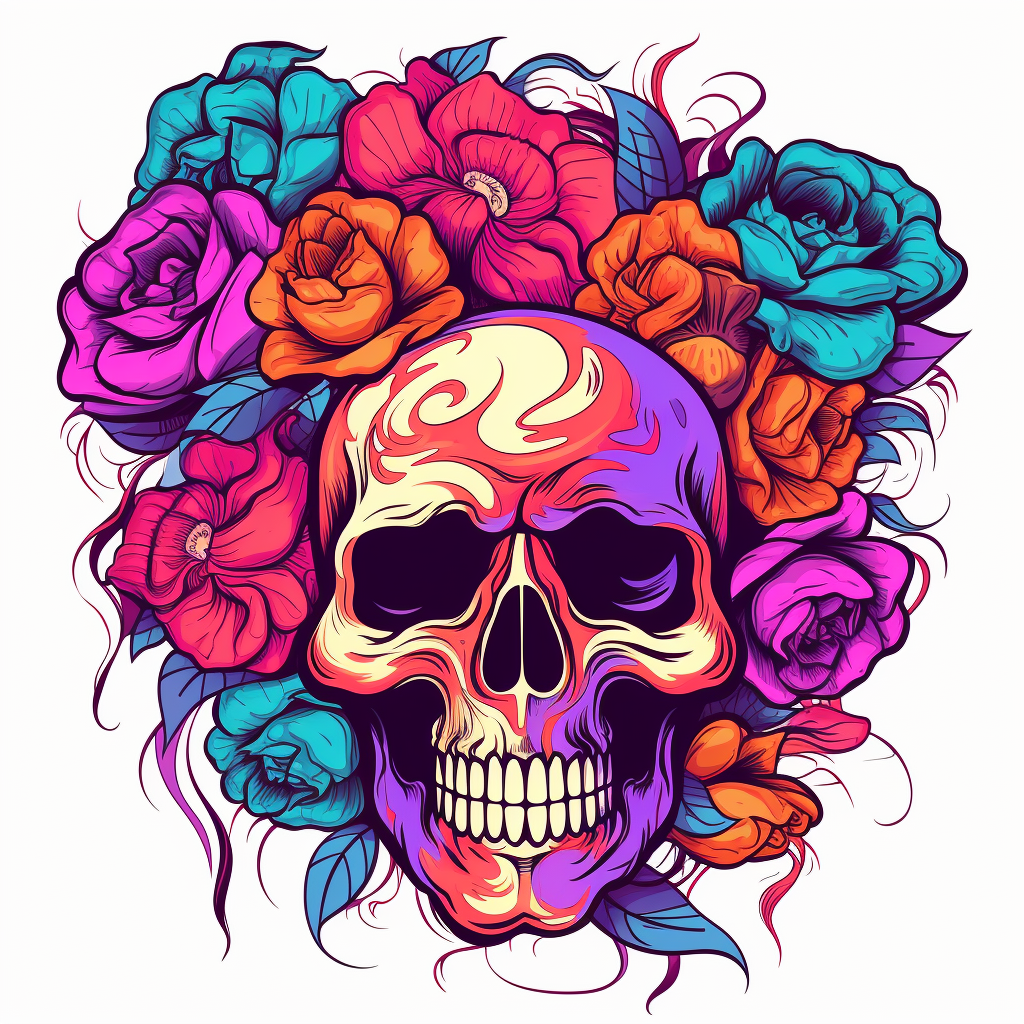 cartoon skull cliparts