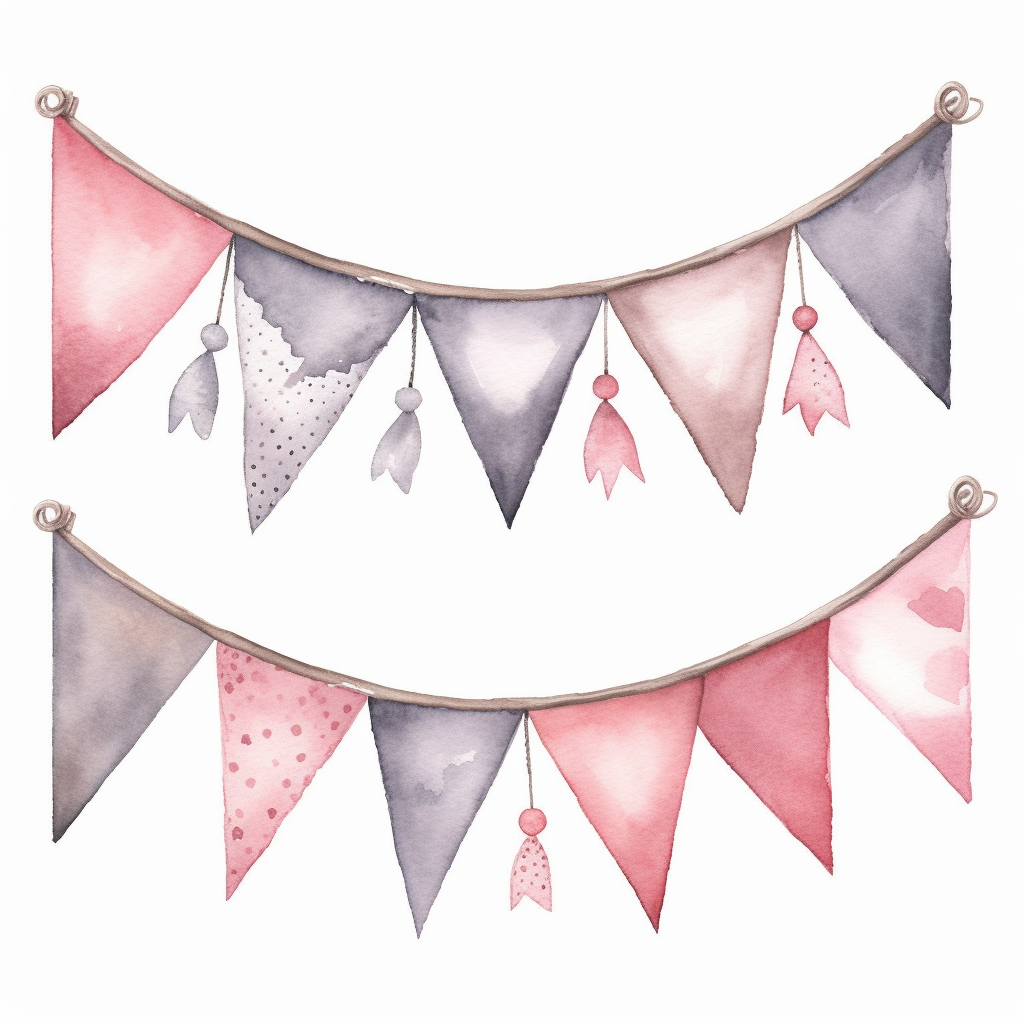 bunting cliparts