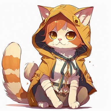 cute anime cat cosplay clipart
