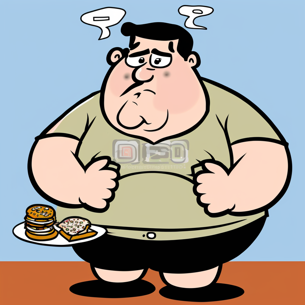fat man clipart