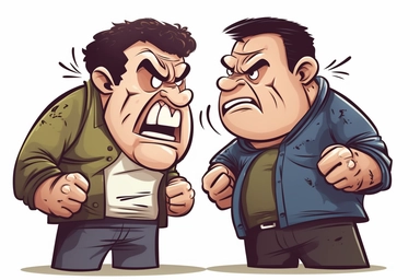 No One Fight Alone, clipart, white background, cartoon ,