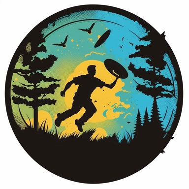 disc golf clipart