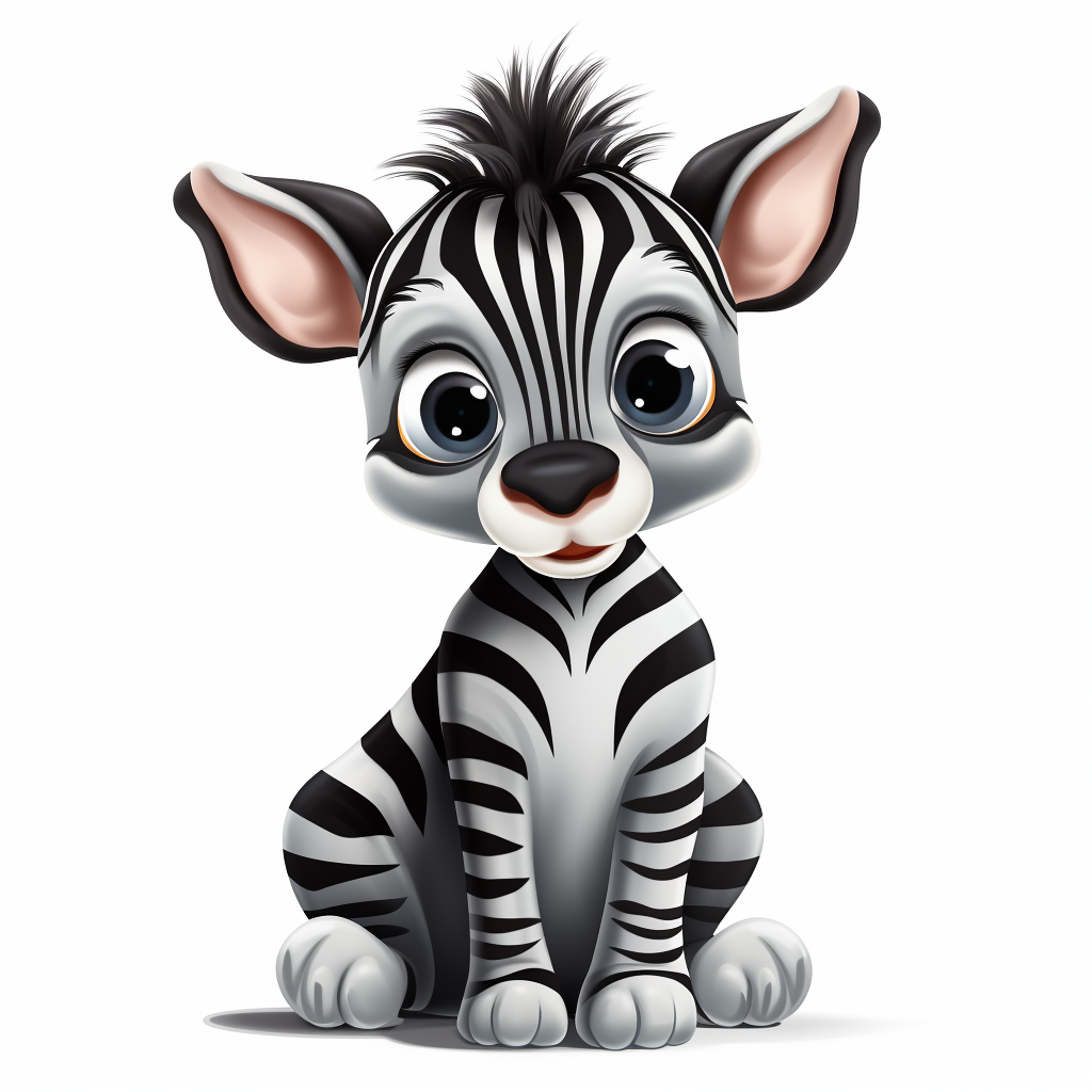 cute zebra clipart