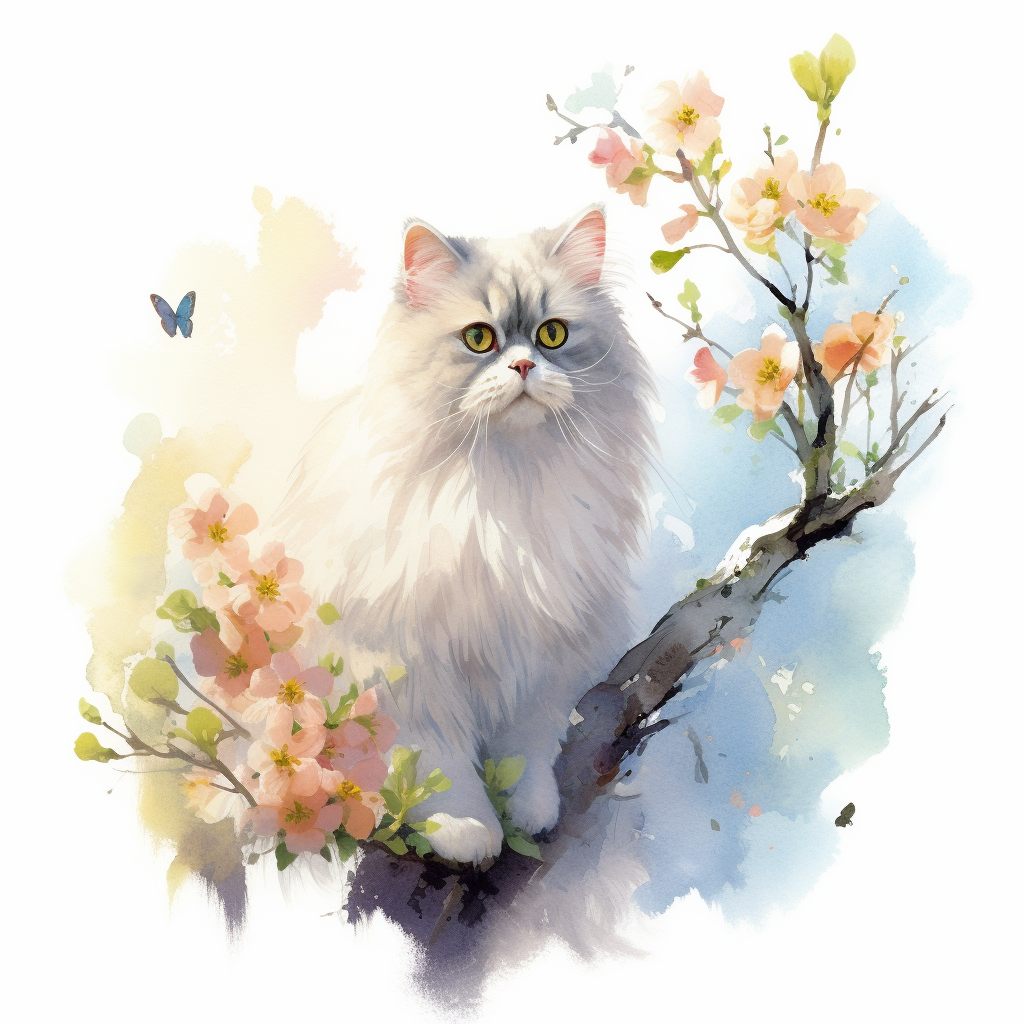 cat butterfly cliparts