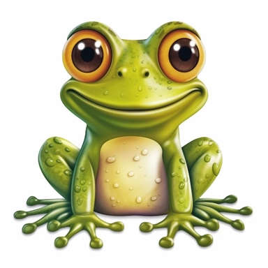Cute frog Sublimation Clipart, 24k