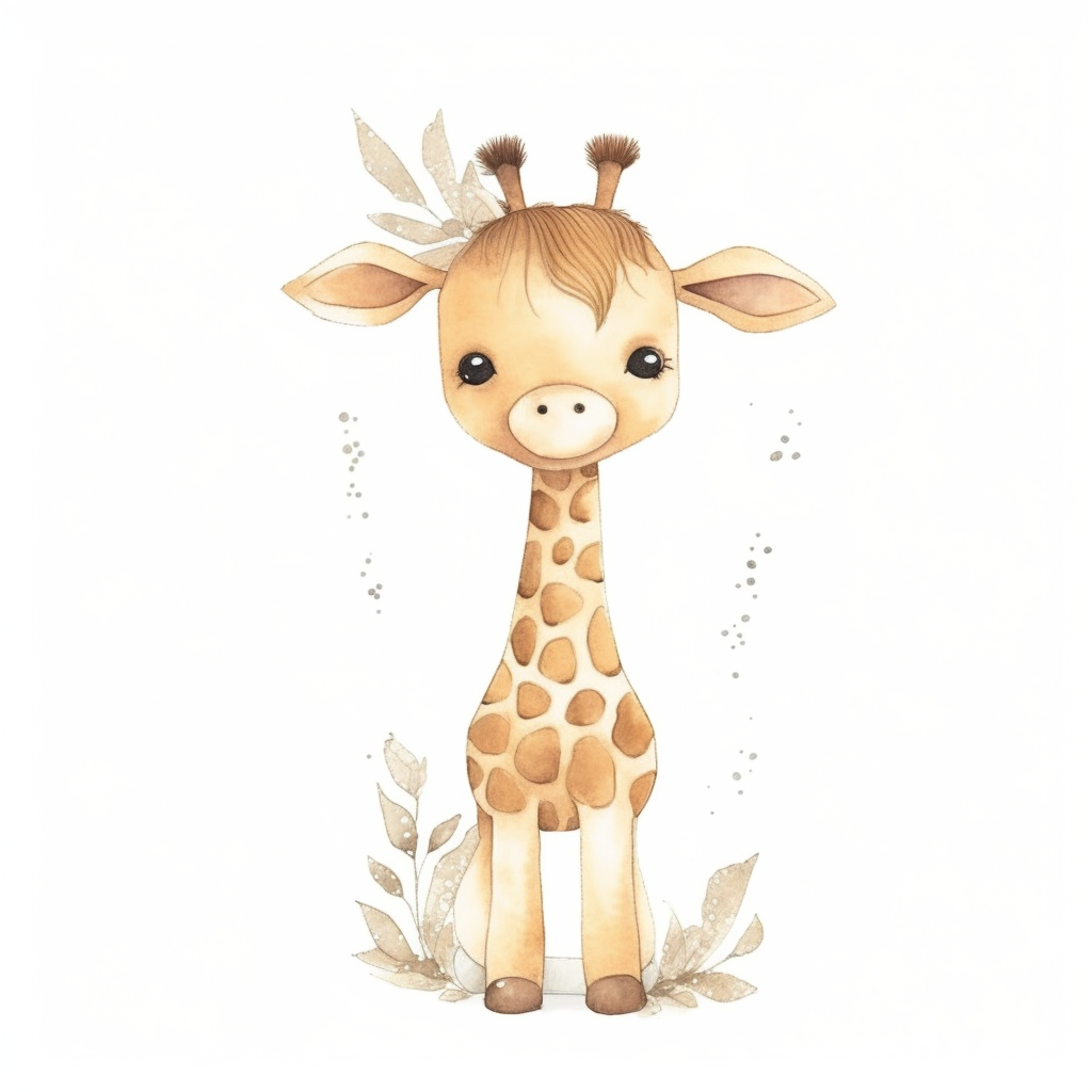 cute giraffe clipart