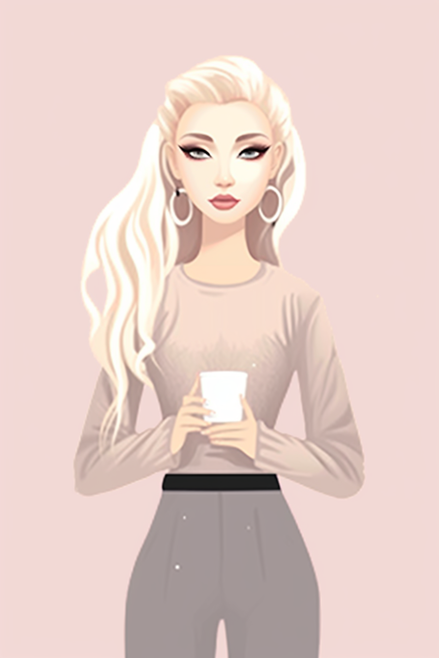 fashion model clipart