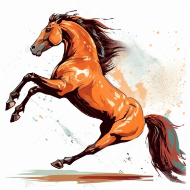 horse kick clipart
