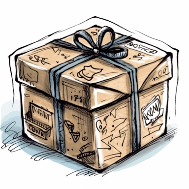 package drawing clipart
