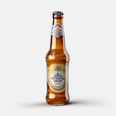 realistic ultra detailed beer bottle clipart 8K