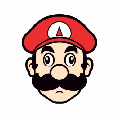 mario moustache clipart