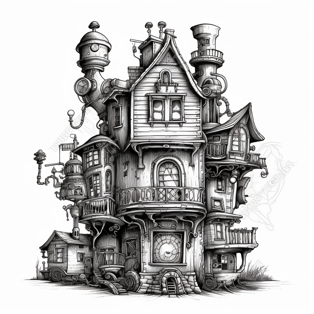 horror house cliparts