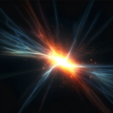Clipart, A pulsar emitting bright beams of light, hyperrealistic, hyper high definition