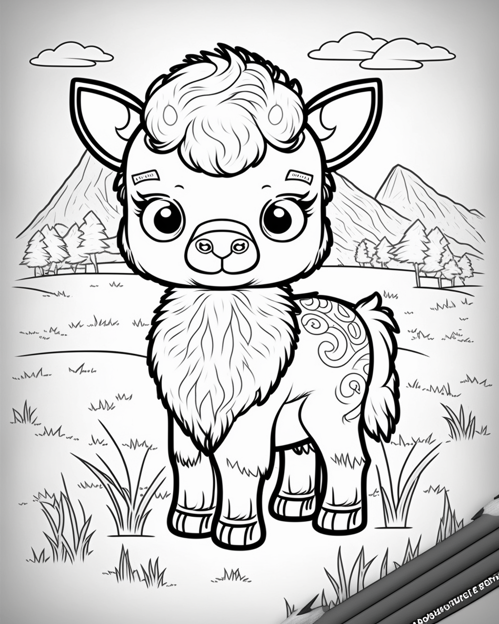 cartoon bison cliparts