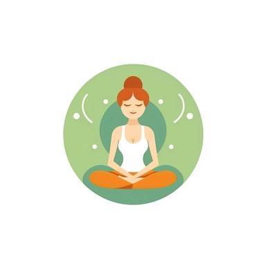 adorable simple yoga logo clipart, white background