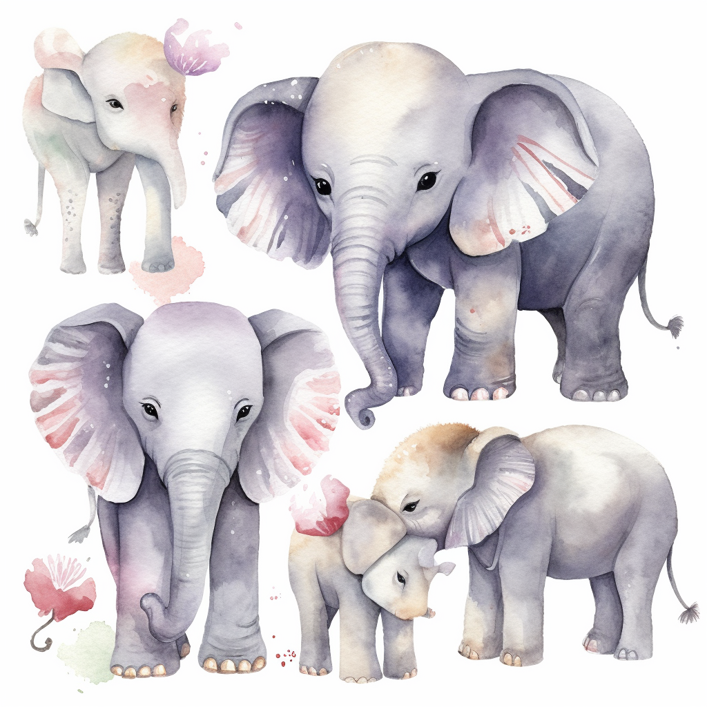 elephant animal cliparts