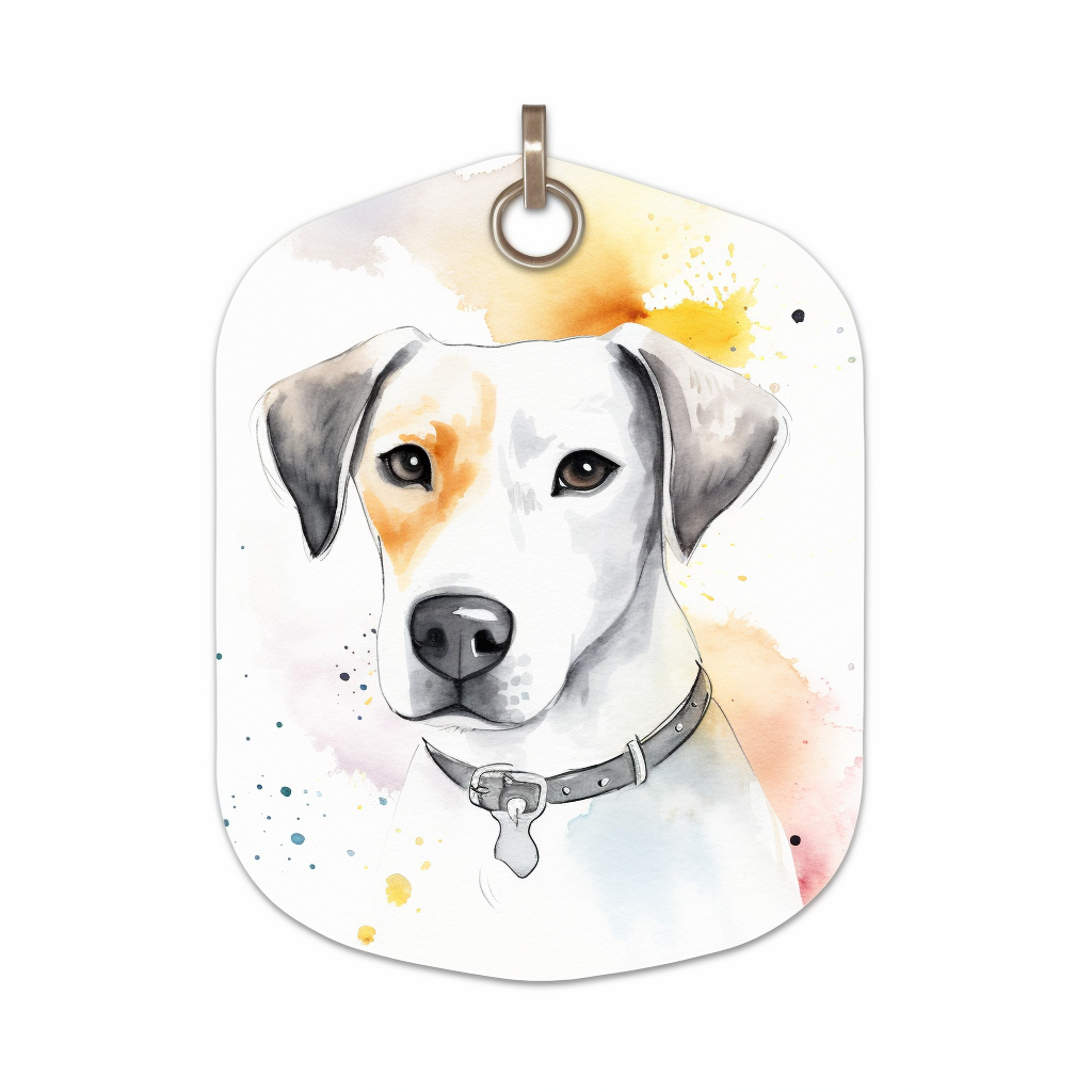 dog tag clipart