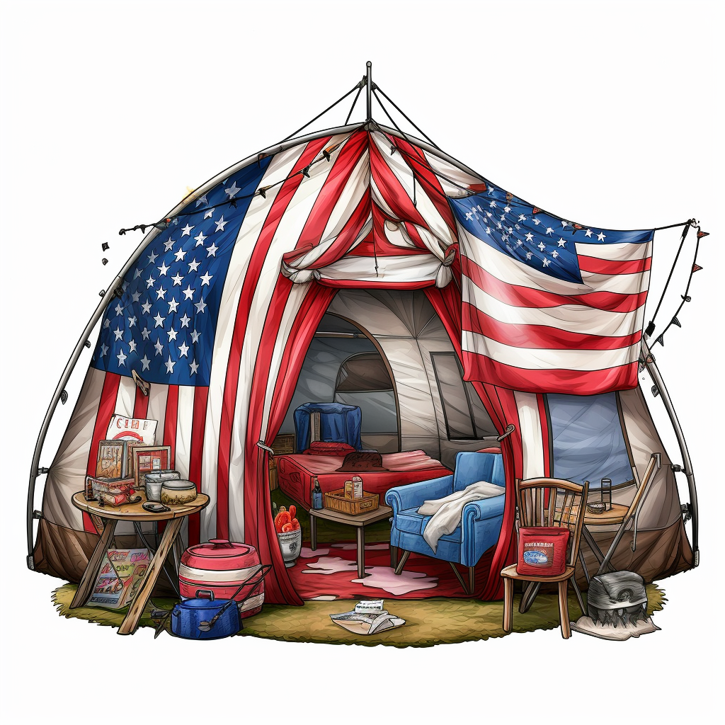 black camping cliparts