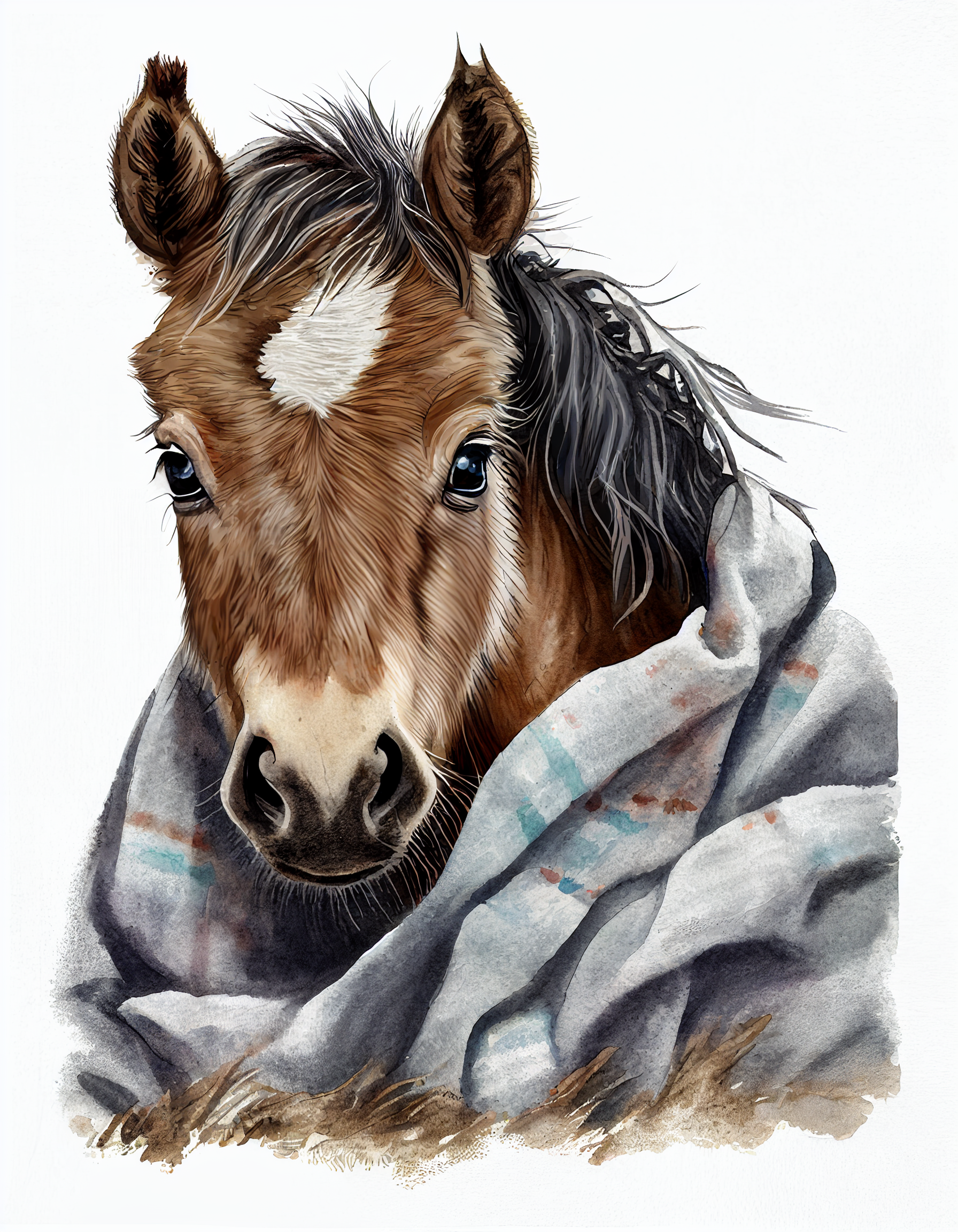 baby horse clipart