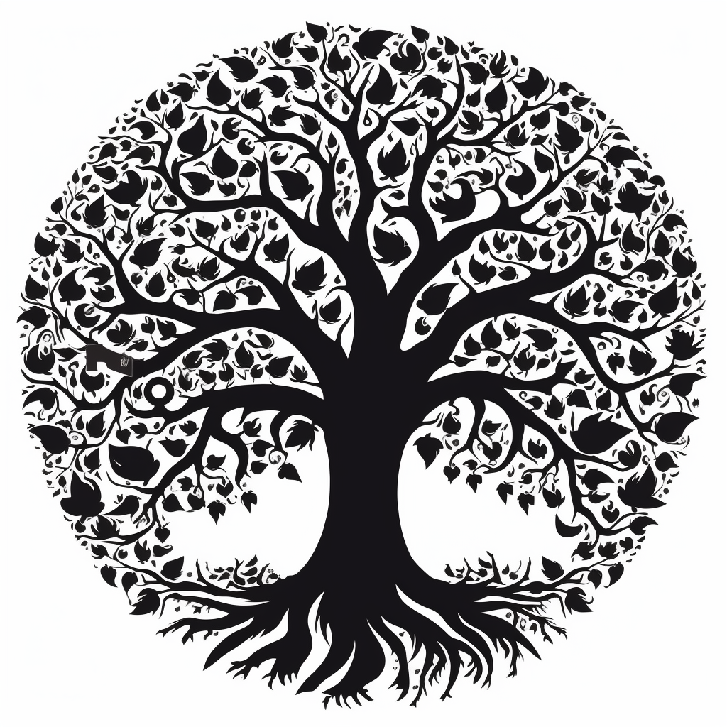 hearts tree cliparts