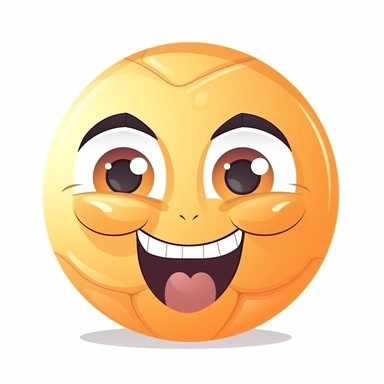 fantasy happy cute basketball player face, cartoon, clipart, mascot, isolated on white background