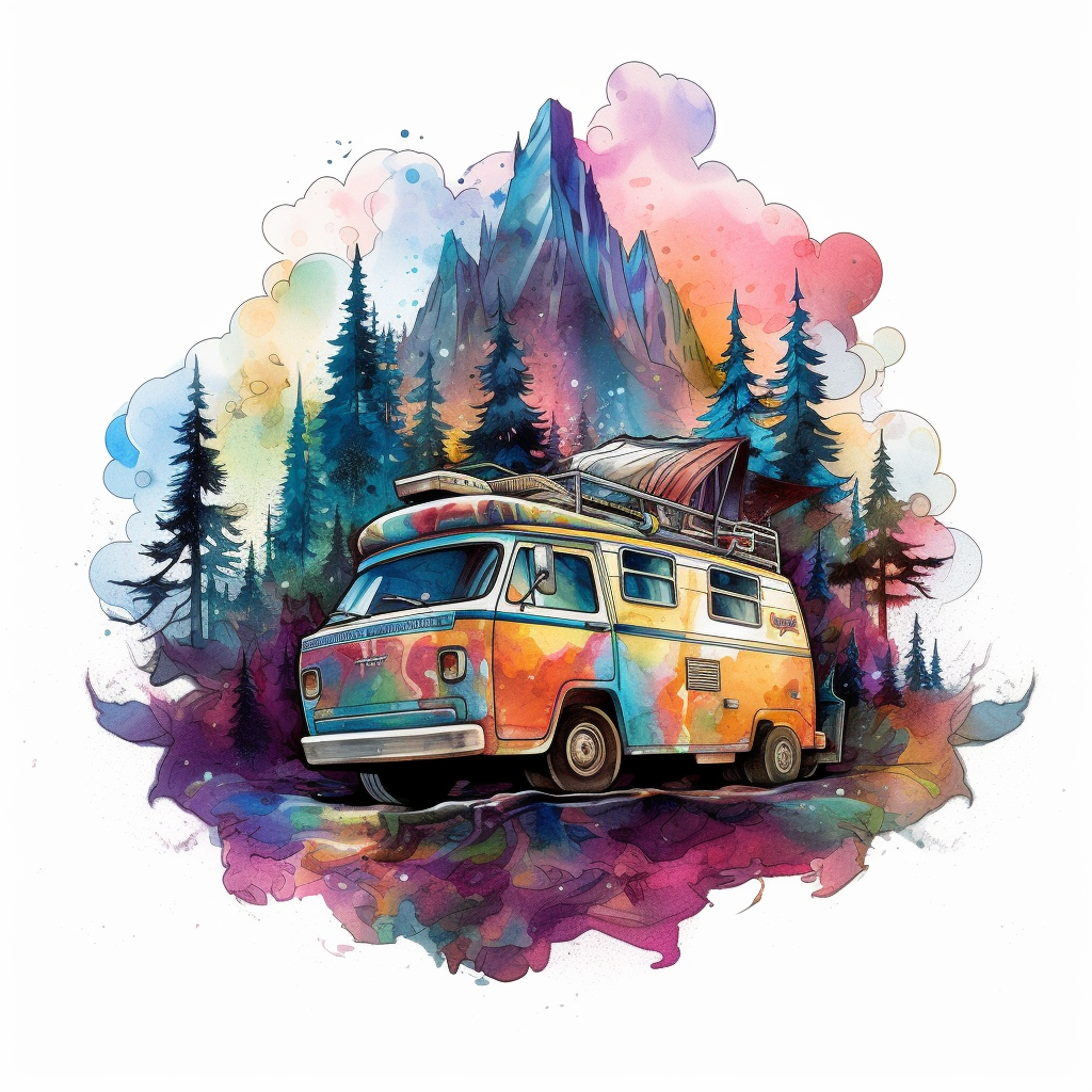 camping tree cliparts