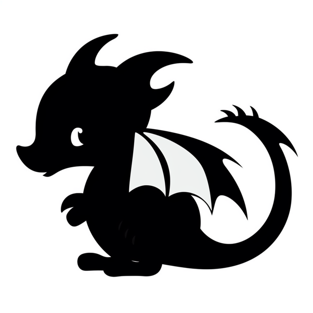 dragon silhouette cliparts