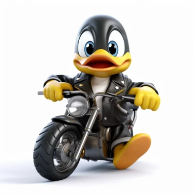 clipart of a biker rubber duck with a funny face, black leather jacket, cartoon, for kids, funny, pixar, 8k, white background, sharp focus, detailed,