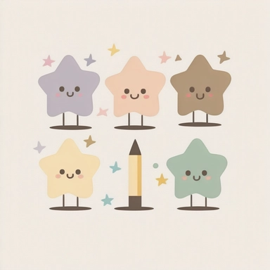 Six cute greater-than icons vector clipart in the style of lively brushstrokes, star art group (Xing Xing), label and marker style, minimalism, muted colors, white bakcground