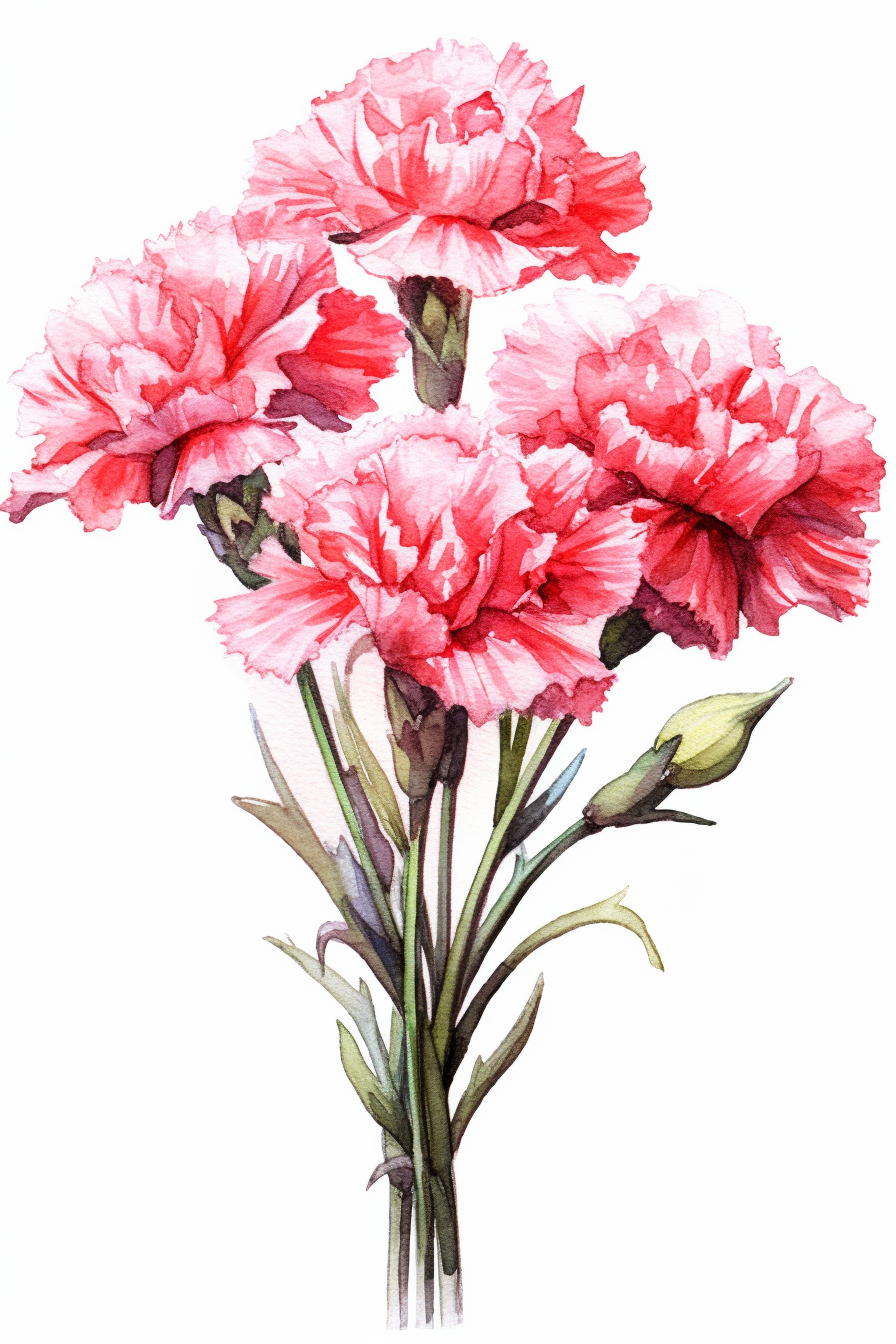 carnation flower cliparts