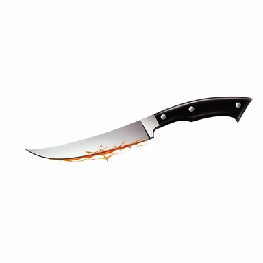 clipart illustration of a breaking knife on a white background