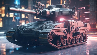 cyberpunk 2077 huge tank destroyer with turrets and rockets clipart. Cinematic, Ultra-Wide Angle, Depth of Field, hyper-detailed, Unreal Engine, Cinematic, Photoshoot, Shot on 25mm lens, Depth of Field, DOF, Tilt Blur. Shutter Speed 1/1000, F/22, White Balance, 32k, Super-Resolution, Megapixel, Pro Photo RGB, VR, Lonely, Good, Massive, Half rear Lighting, Backlight Natural Lighting, Incandescent, Optical Fiber, Moody Lighting, Cinematic Lighting, Studio Lighting, Soft Lighting, Volumetric, Beaut