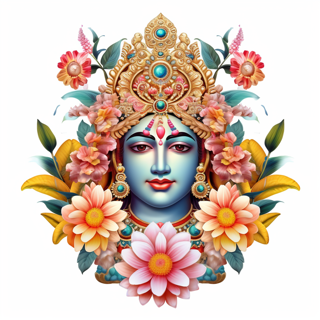 indian god clipart, flower art [God] [Vishnu], High defination clipart ...