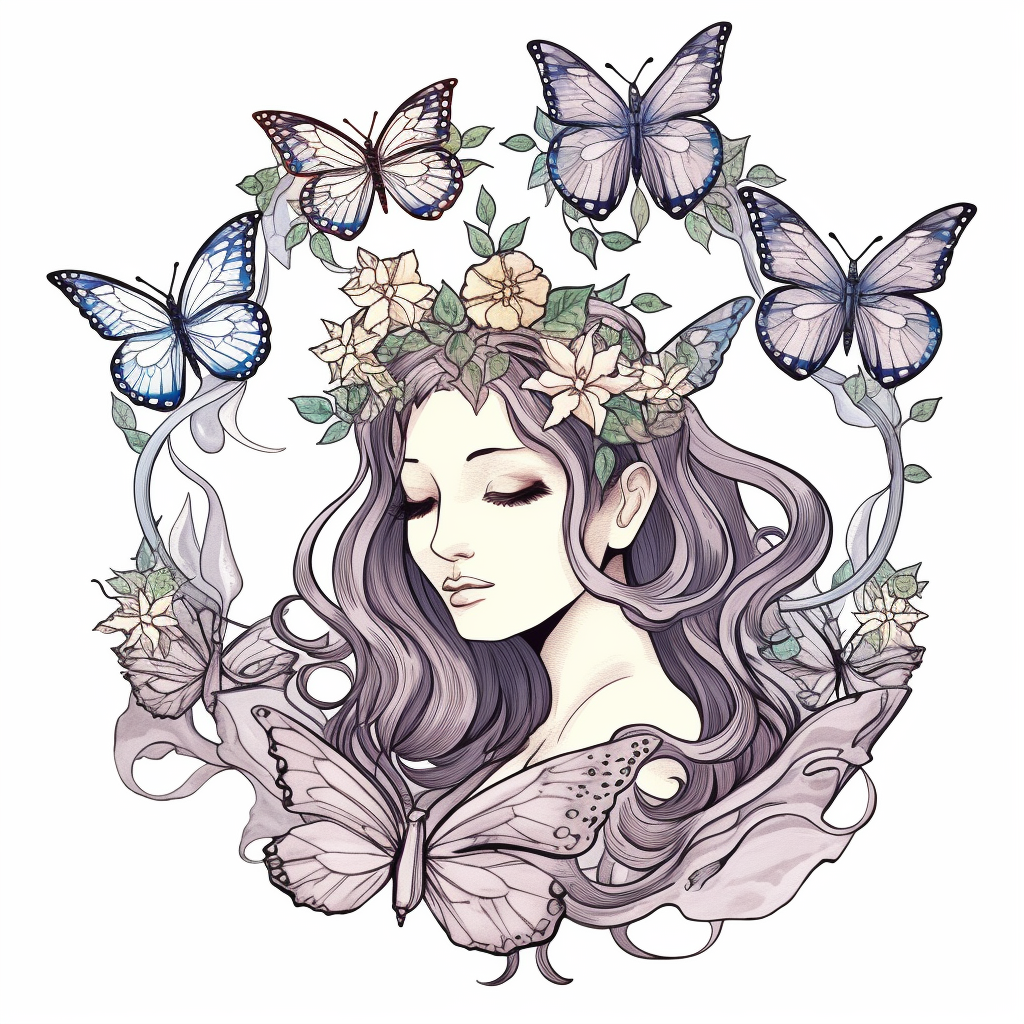 fairy outline cliparts