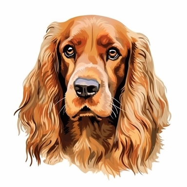 dog cocker Spaniel clip art